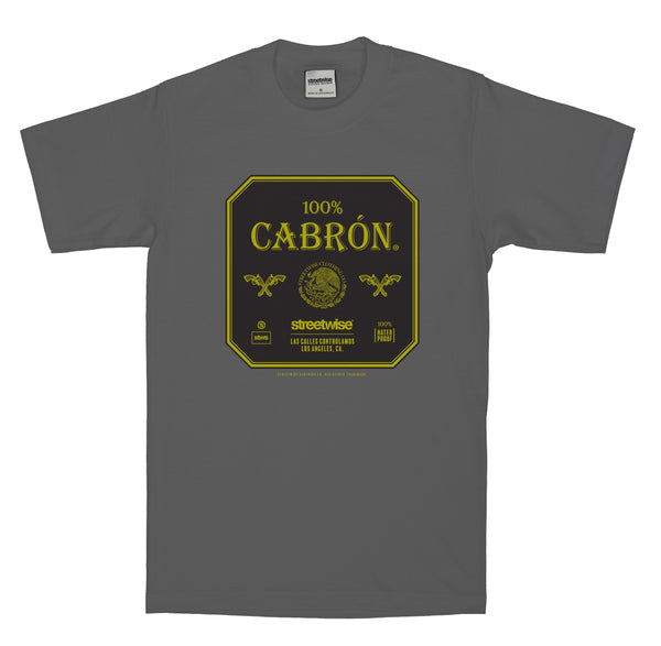 100% Cabron T-Shirt (Charcoal)