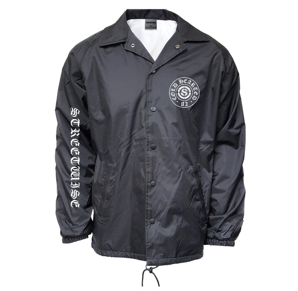 COLD HEARTED Coach Jacket (Black)